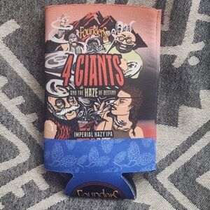 Founders Brewing Co 4 Giants And The Haze Of Destiny Imperial Hazy IPA Koozie